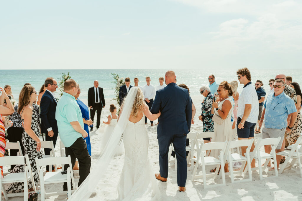 beach wedding ceremony in florida