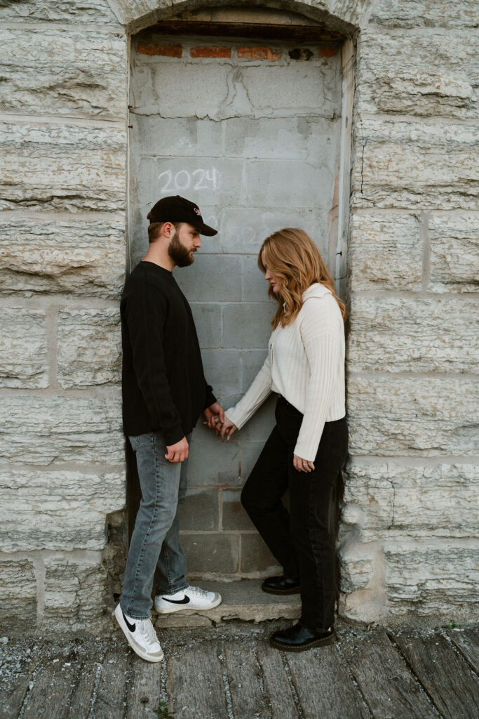 The charm comes alive in these Minneapolis engagement photos, where Jona and Cyle share laughter and love in the heart of the city.