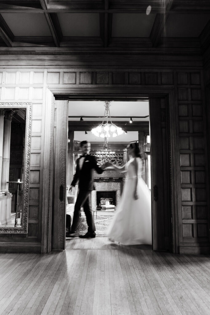 A restored mansion with intricate architectural details, The Van Dusen Mansion offers a picturesque backdrop for unforgettable weddings.