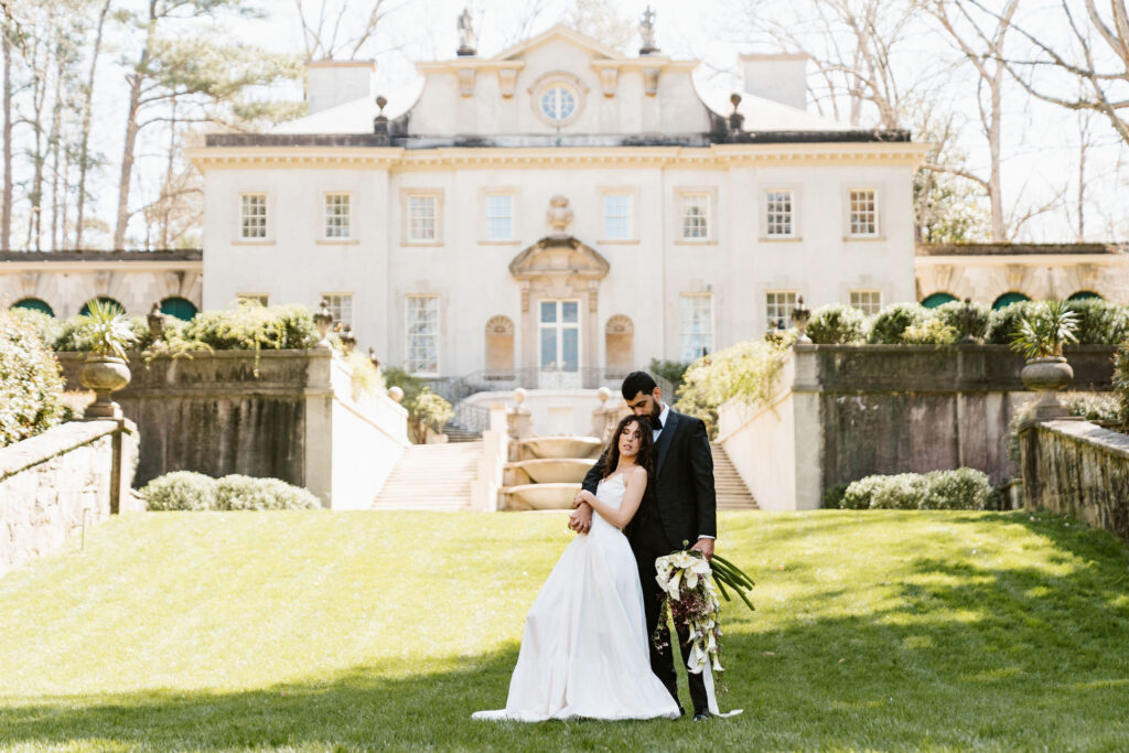 editorial style wedding photography at Swan House in Atlanta