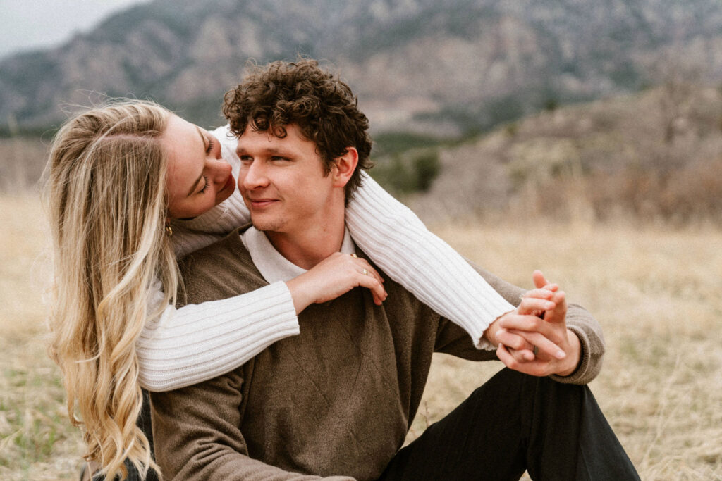 engagement photos at Cheyenne mountain state park