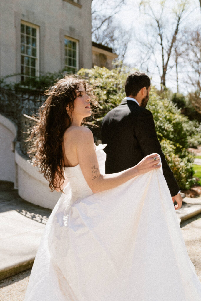 editorial style wedding photography at Swan House in Atlanta