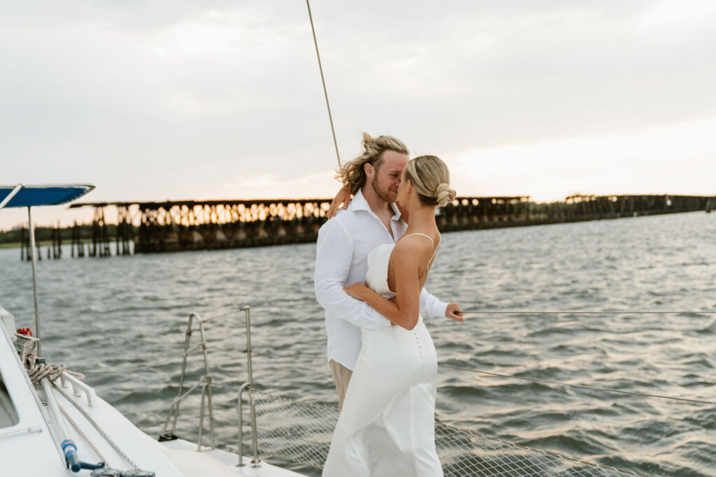 Charleston elopement on the water