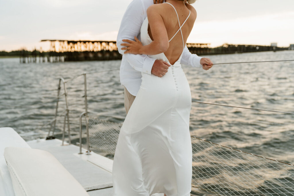 intimate boat elopement in Charleston, South Carolina