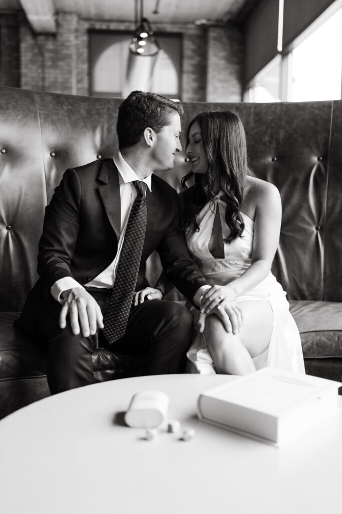 Hotel engagement photos in Minneapolis MN