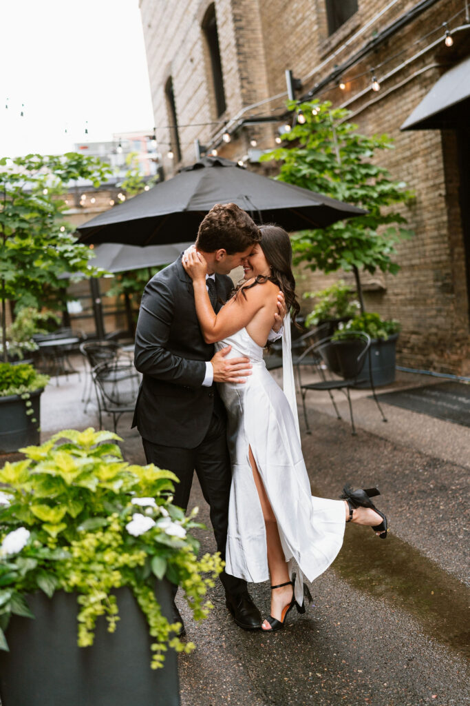 Downtown Engagement Photos at Hewing Hotel in Minneapolis