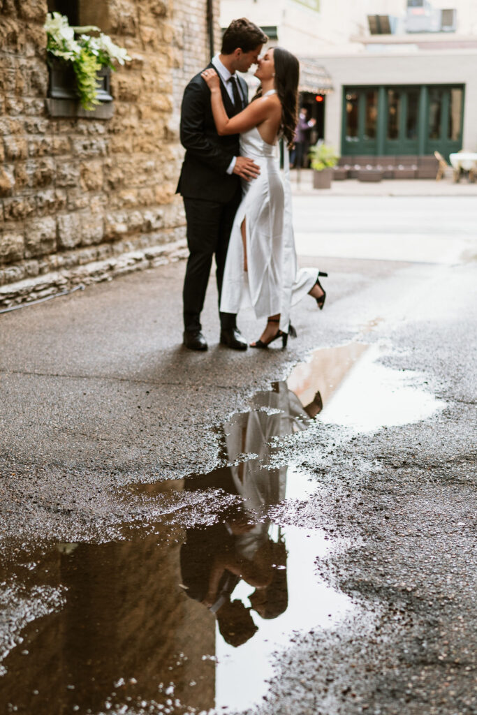 Downtown Engagement Photos at Hewing Hotel in Minneapolis