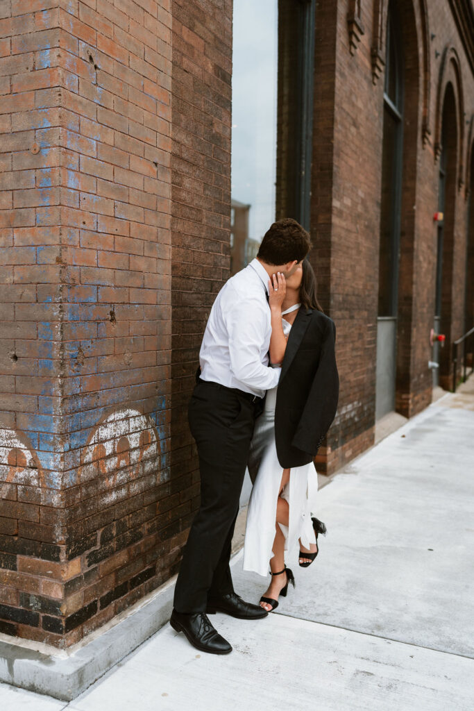 Downtown Engagement Photos at Hewing Hotel in Minneapolis