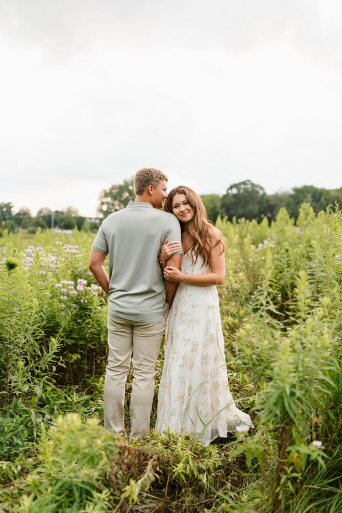 Sunset Engagement Photos in Battle Creek Park