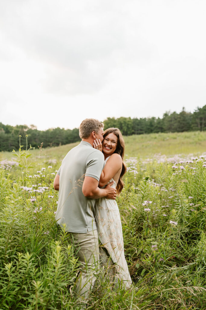 Sunset Engagement Photos in Battle Creek Park