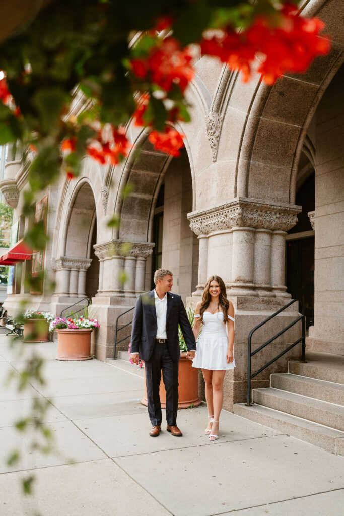 Classy engagement photos in downtown St. Paul