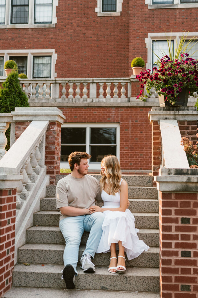 Classy mansion engagement photos in Duluth, Minnesota