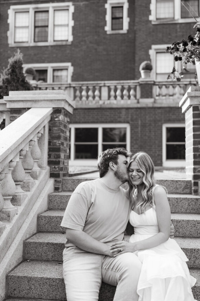 Classy mansion engagement photos in Duluth, Minnesota