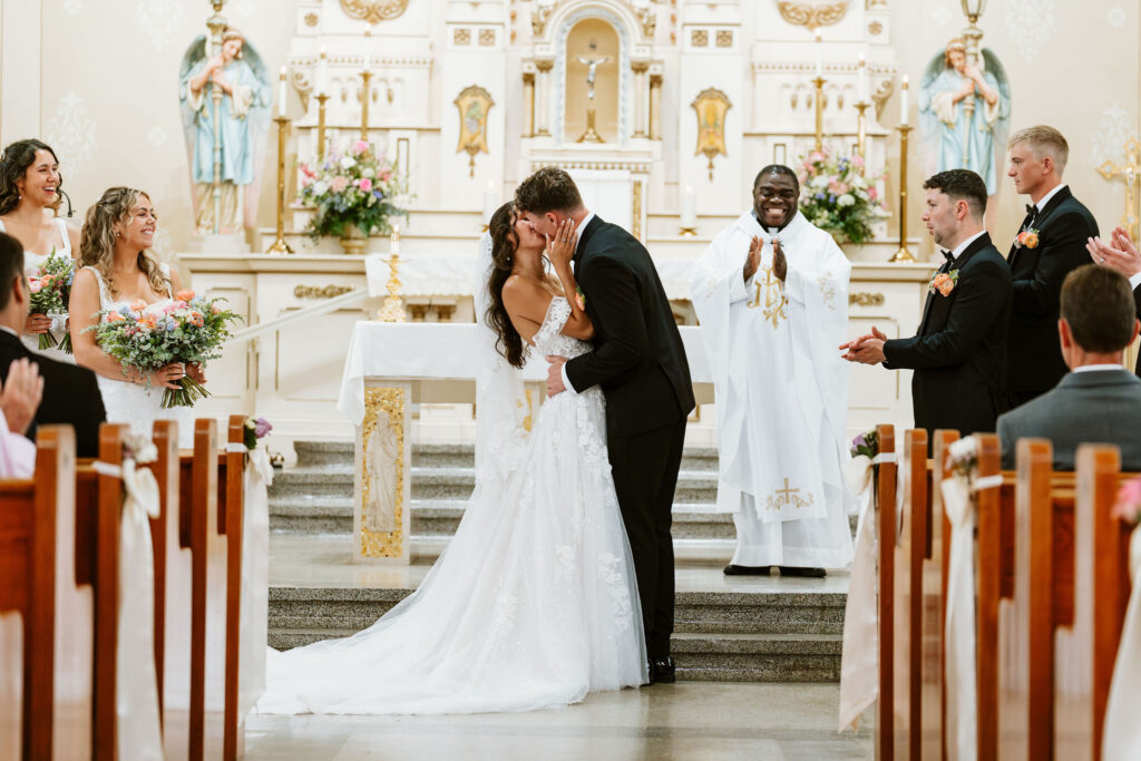 A Wisconsin church wedding ceremony 