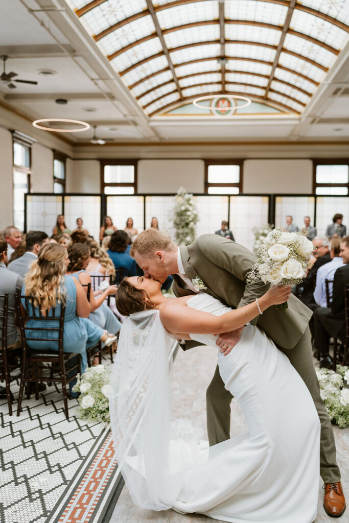 A classy downtown wedding ceremony at the 1893 at the historic grain belt 