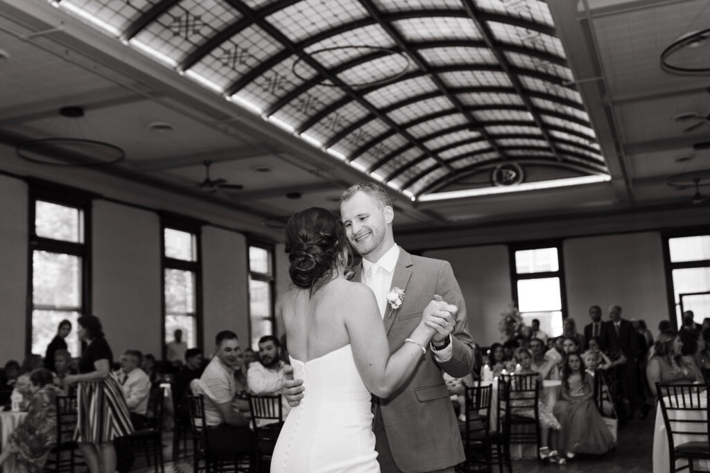 A classy downtown wedding reception at the 1893 at the historic grain belt 