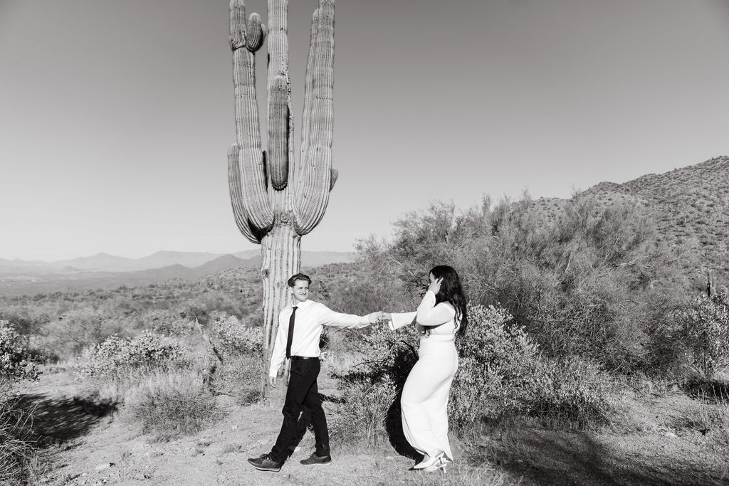 Arizona engagement photos at Maricopa Trail in Phoenix