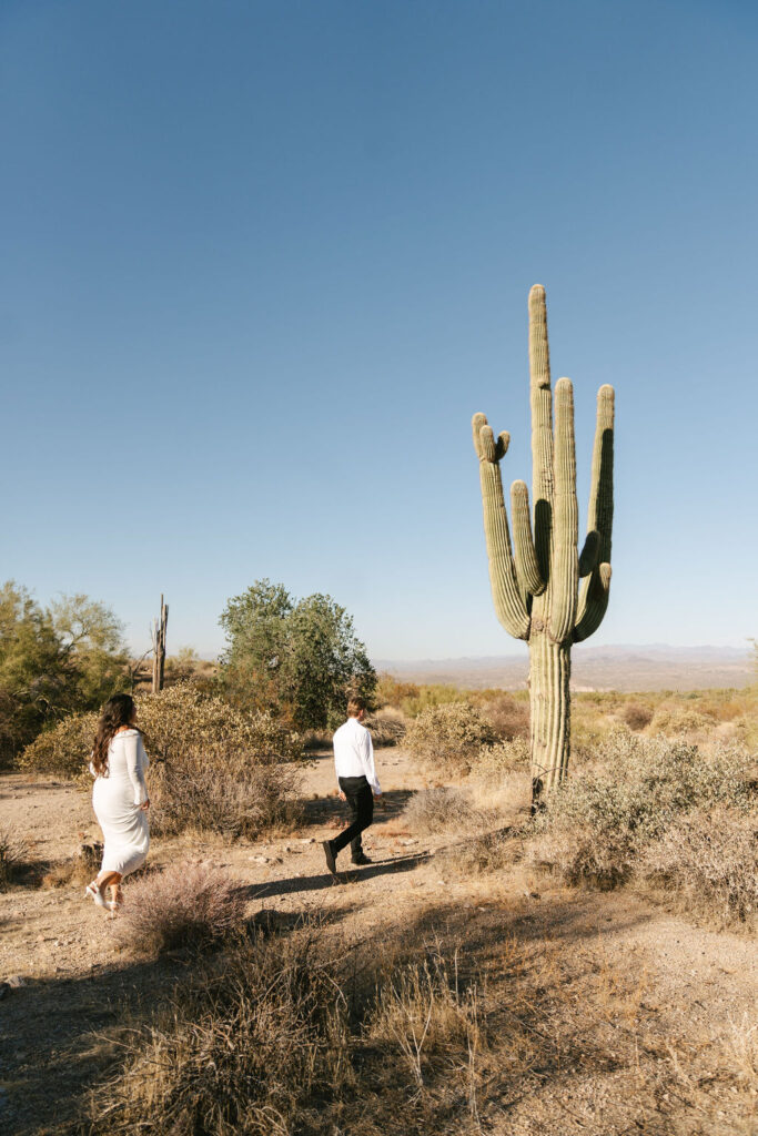 Arizona engagement photos at Maricopa Trail in Phoenix