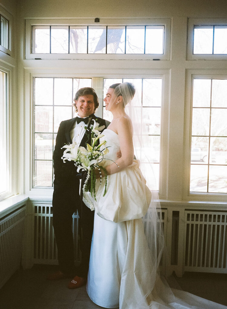 St. Paul College Club wedding photography on film