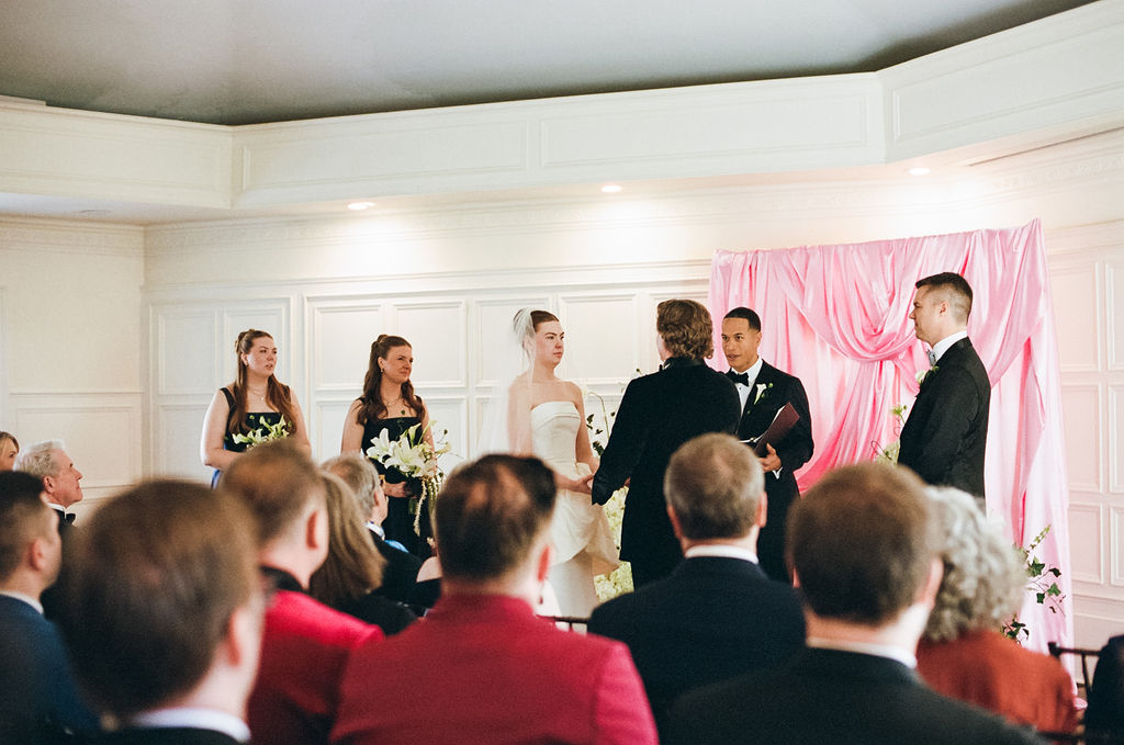 Wedding ceremony at St. Paul College Club