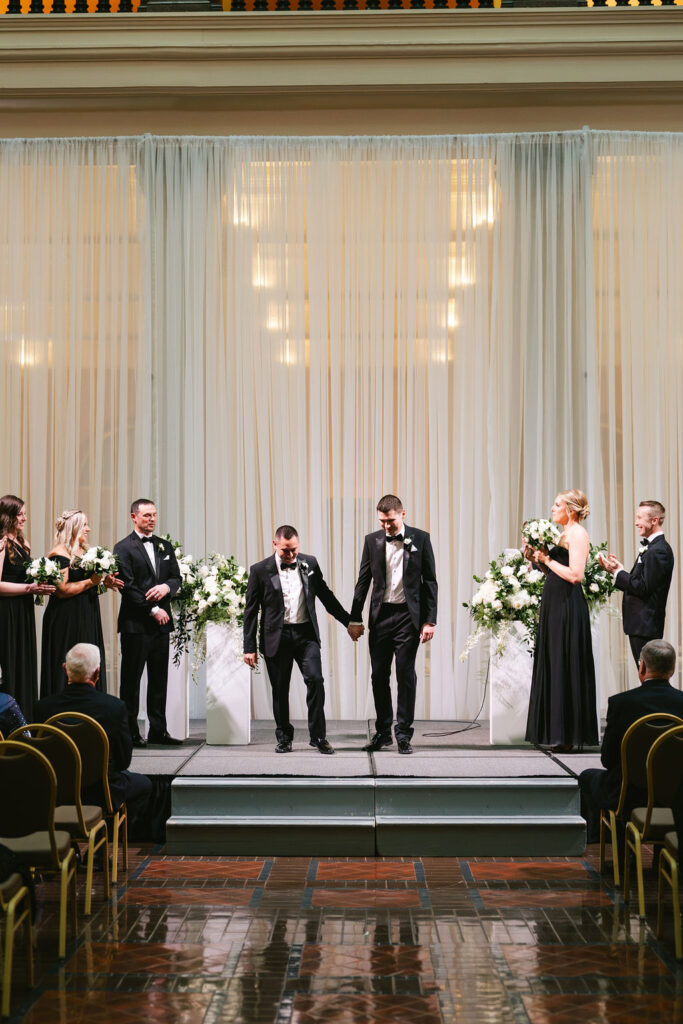 Landmark Center wedding ceremony