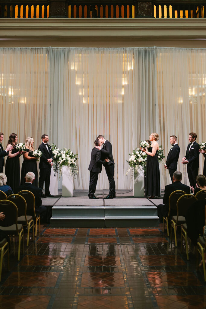 Landmark Center wedding ceremony