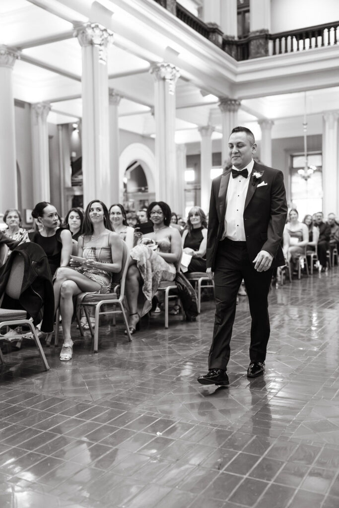 Landmark Center wedding ceremony