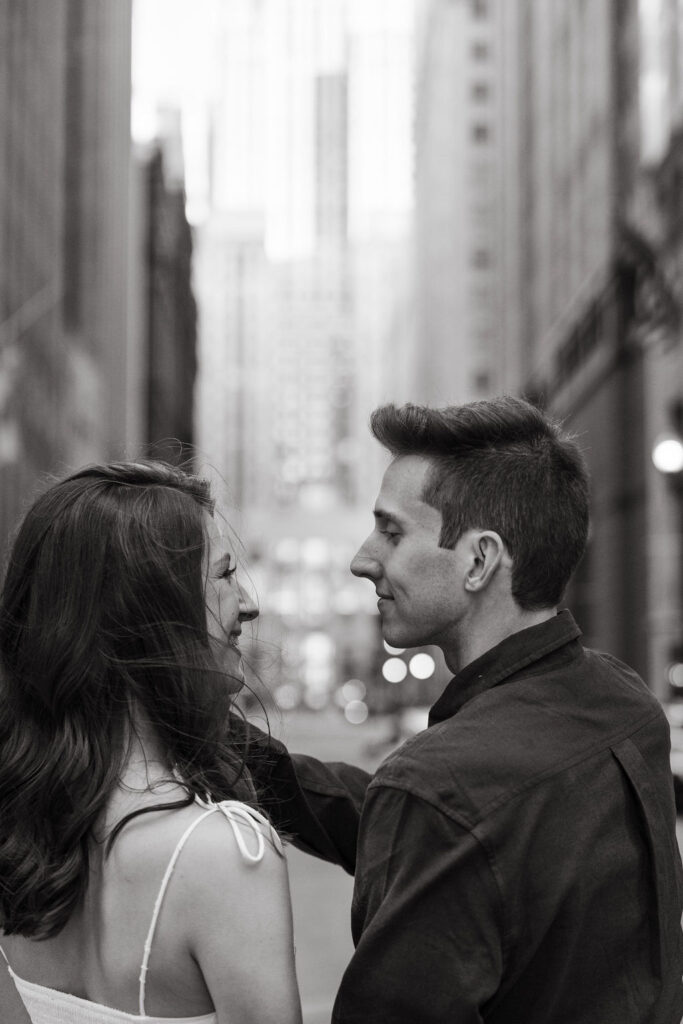 Downtown Chicago engagement photos