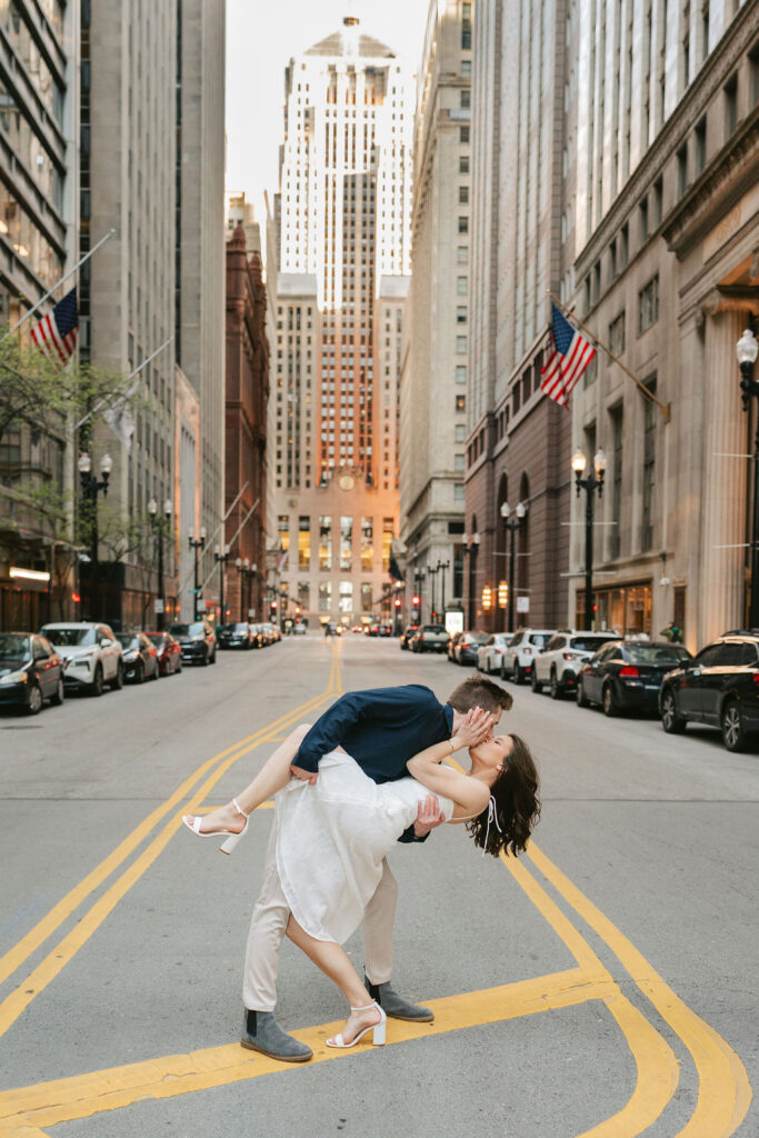 Downtown Chicago engagement photos