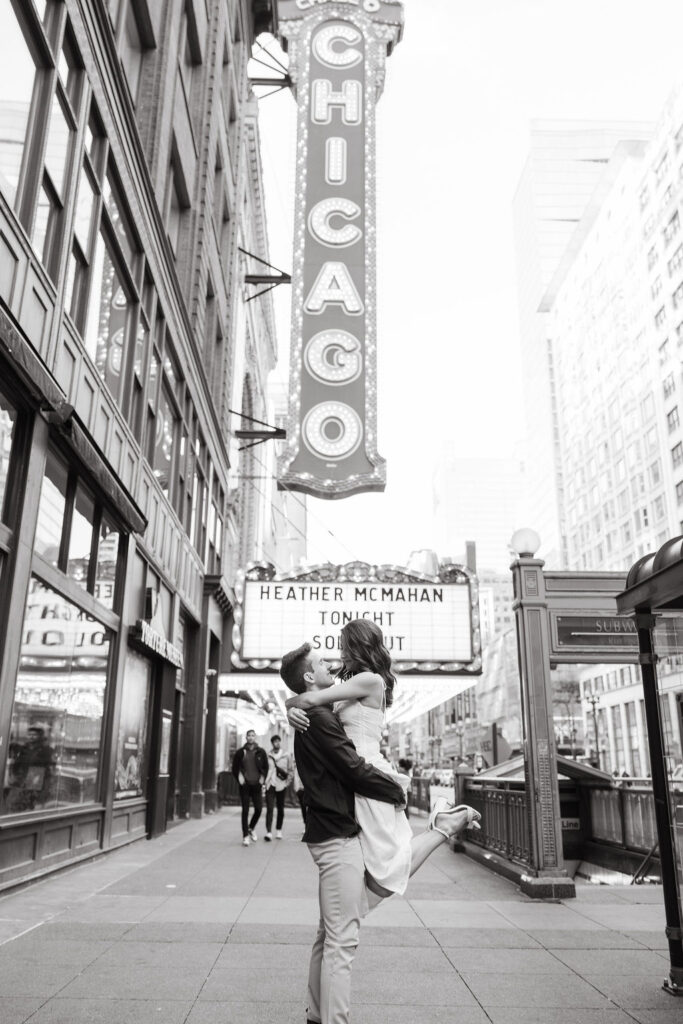 Downtown Chicago engagement photos
