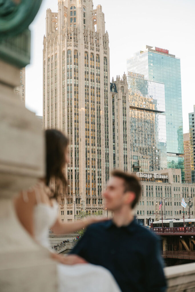 Downtown Chicago engagement photos