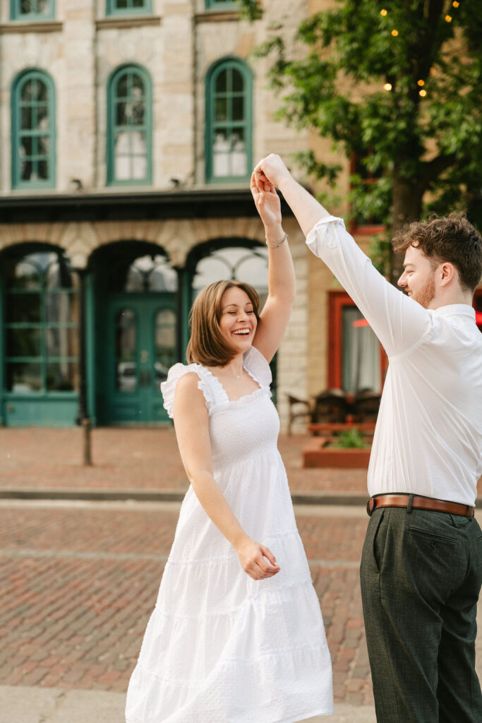 St. Anthony Main engagement photos