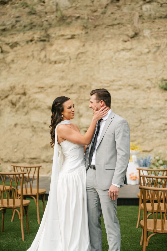 Outdoor ceremony space for Woods and Co weddings