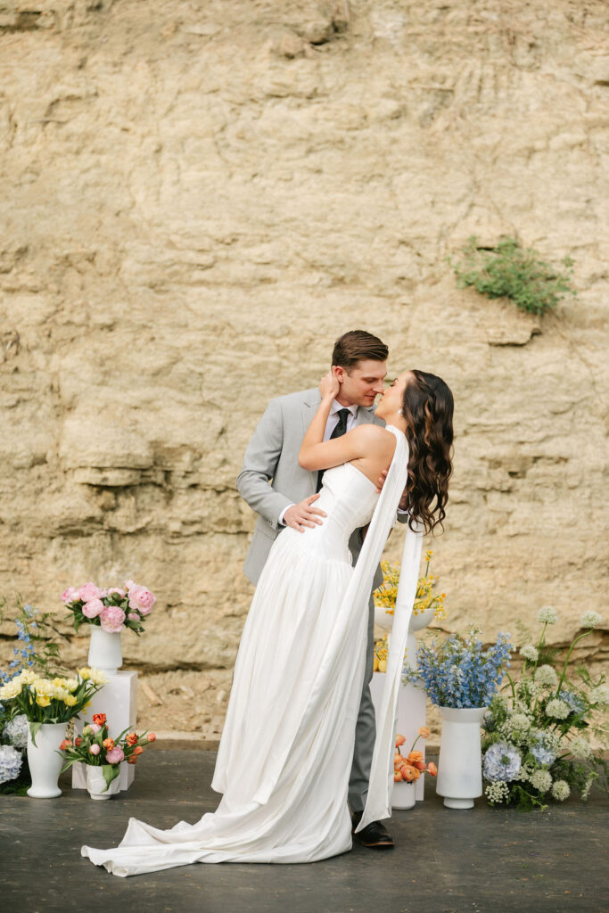 Outdoor ceremony space for Woods and Co weddings