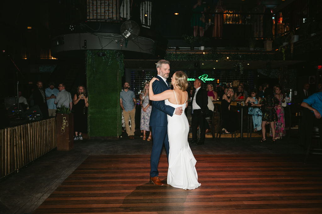 An intimate Green Room wedding reception in Minneapolis