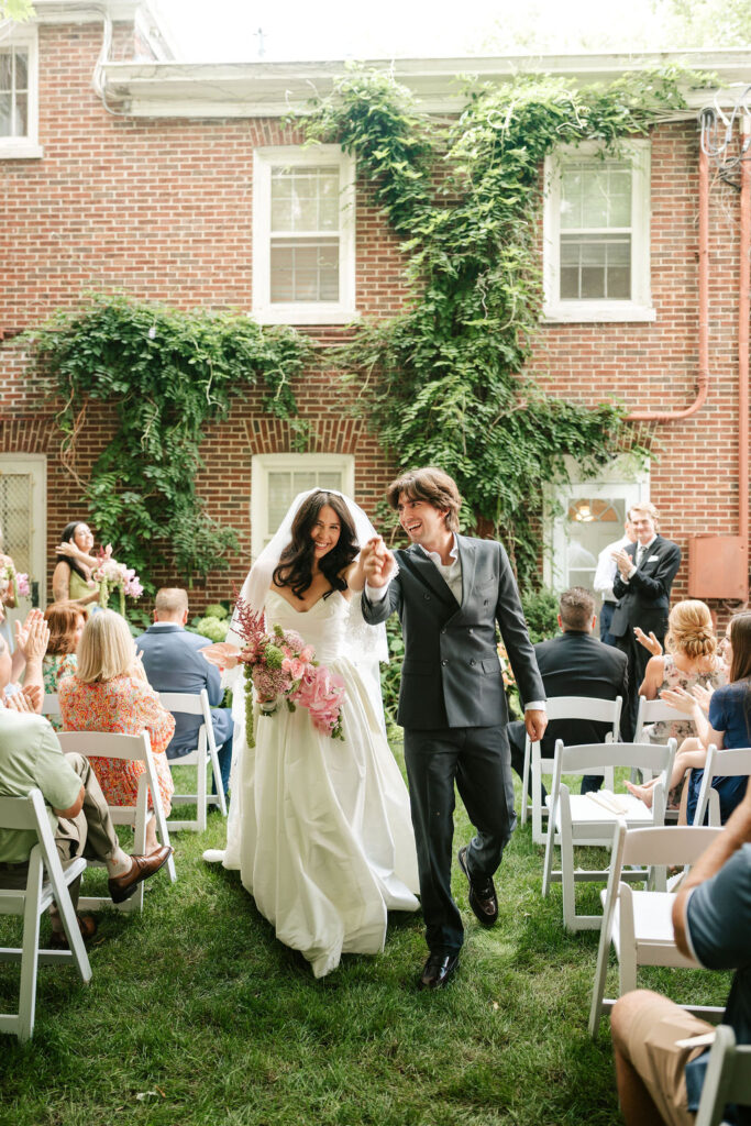 Wedding ceremony at The Grand Mansion on Pillsbury