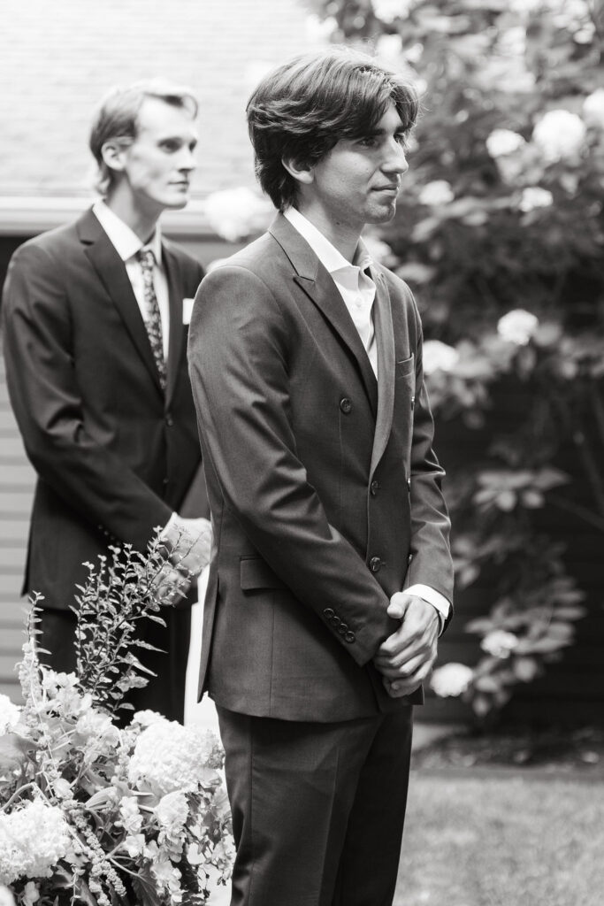 Wedding ceremony at The Grand Mansion on Pillsbury