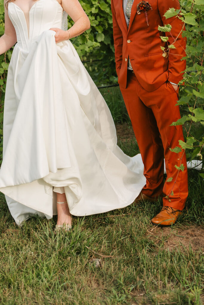 Vineyard bride and groom photos