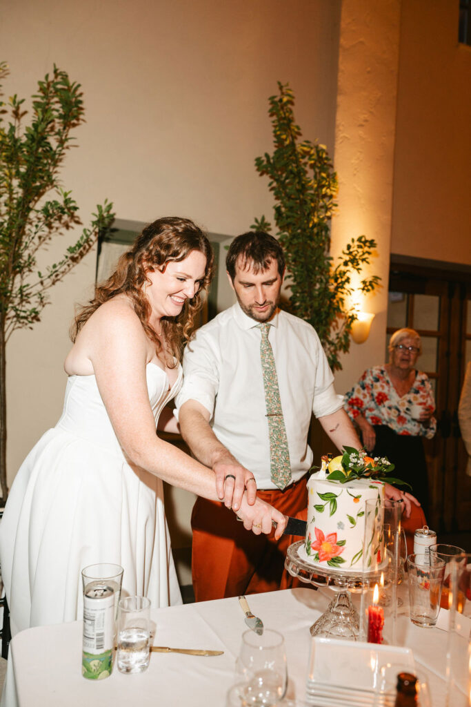 Villa Bellezza wedding reception full of colorful details