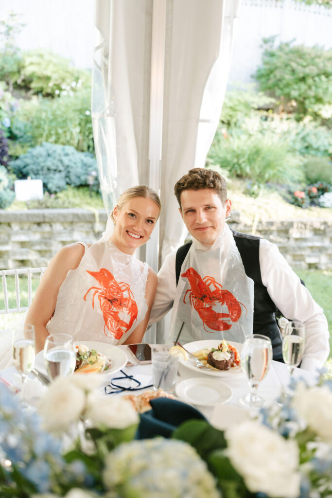 Coastal Portland, Maine wedding reception