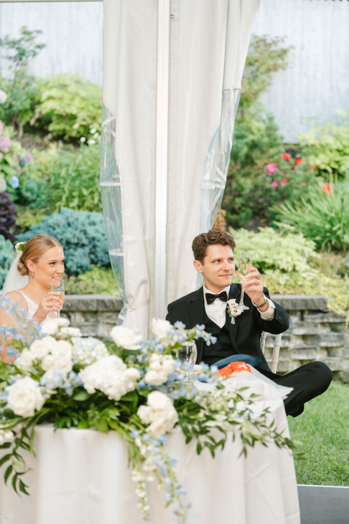 Coastal Portland, Maine wedding reception