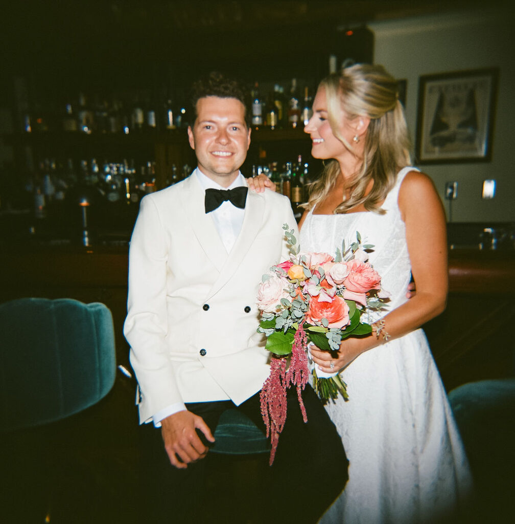 Wedding photos on film