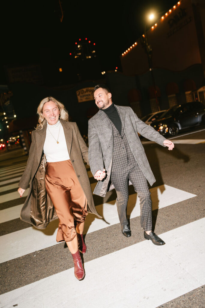 Downtown engagement photos in Minneapolis