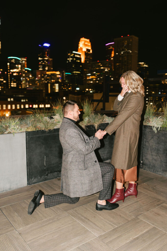 Downtown Minneapolis fall proposal at Hewing Hotel