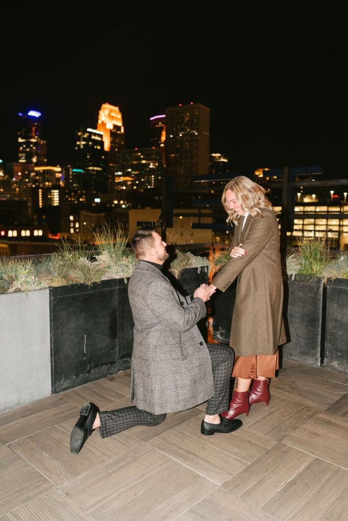 Downtown Minneapolis fall proposal at Hewing Hotel