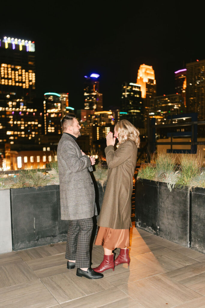 Downtown Minneapolis fall proposal at Hewing Hotel