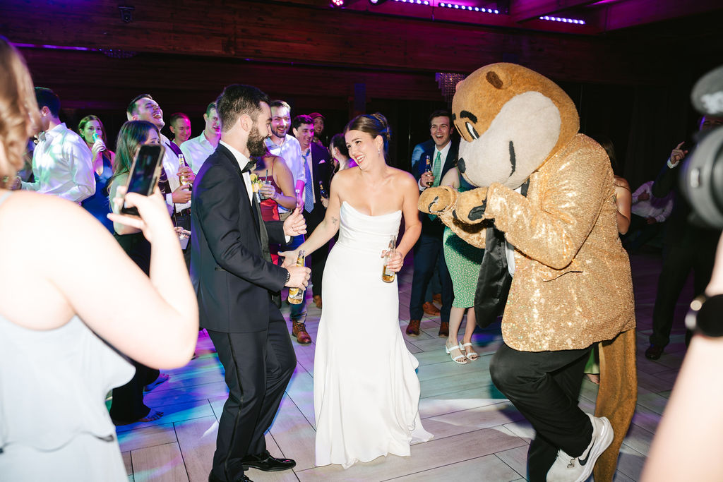 A'BULAE wedding reception with Goldy Gopher in attendance