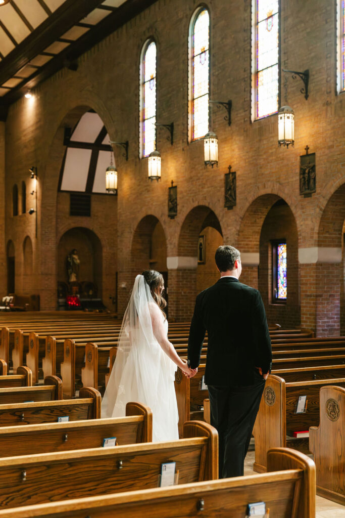 Catholic church wedding ceremony in Minnesota