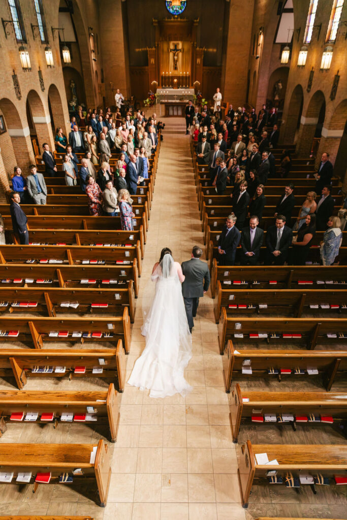 Catholic church wedding ceremony in Minnesota