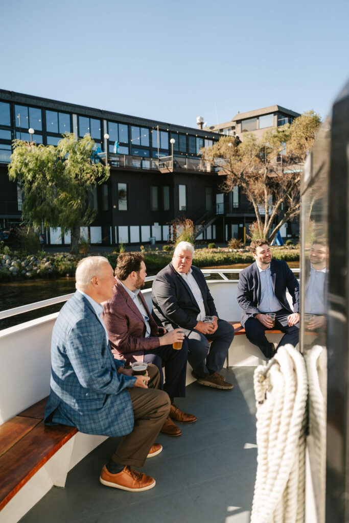 Wedding rehearsal on Gull Lake in Minnesota